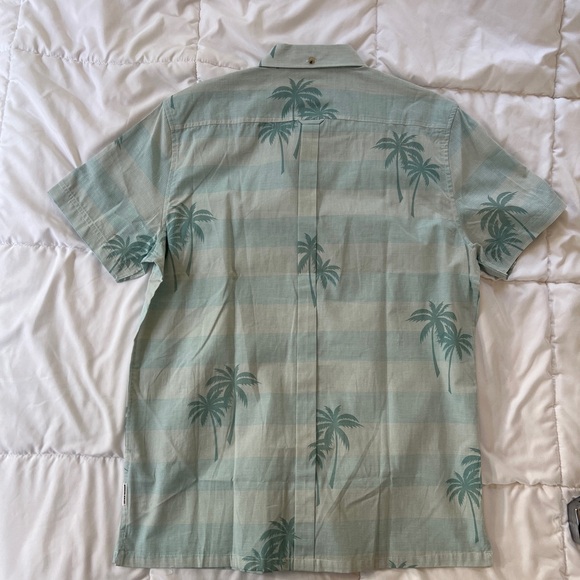 Ben Sherman Original Aqua Palm Tree Shirt - M NWT - Picture 3 of 4